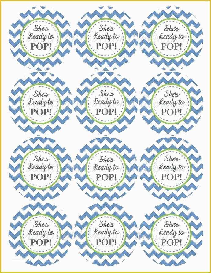 Ready To Pop Labels Template Free Of 8 Best Of She S Ready To Pop Free