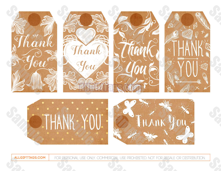 Rustic Thank You Gift Tags Gift Tag Template Gift Tag Template Free 