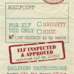 Christmas Tag Santa Label Special Delivery Printable Free