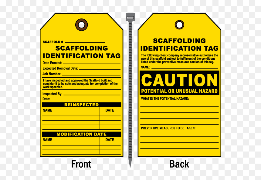 Scaffold Tags Printable HD Png Download 600x514 PNG DLF PT
