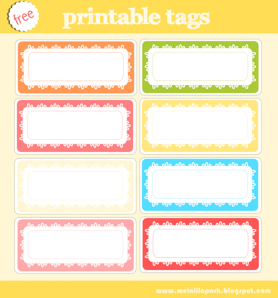 Free Printable Tag Collection AND Digital Scrapbooking Embellishment 