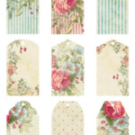 Floral Printable Gift Tags Shabby Chic Digital Tags Sheet