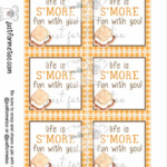 Smores Printable Tags Instant Download Life Is S More Fun With You
