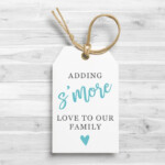 Smore Baby Shower Favor Tags Smores Tags Printable Smores Etsy