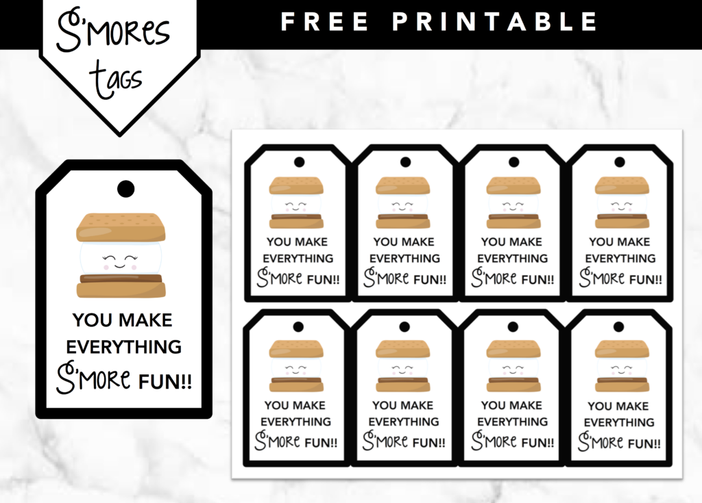 S mores Trail mix Plus Free S mores Printable Sprinkled With Paper 