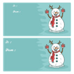 9 Best Free Printable Christmas Tags Snowman Printablee