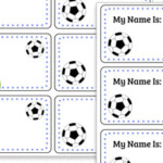 Blue Soccer Name Tags Printable Treats
