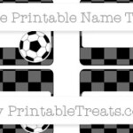 Free Black Checker Pattern Soccer Name Tags Printable Treats