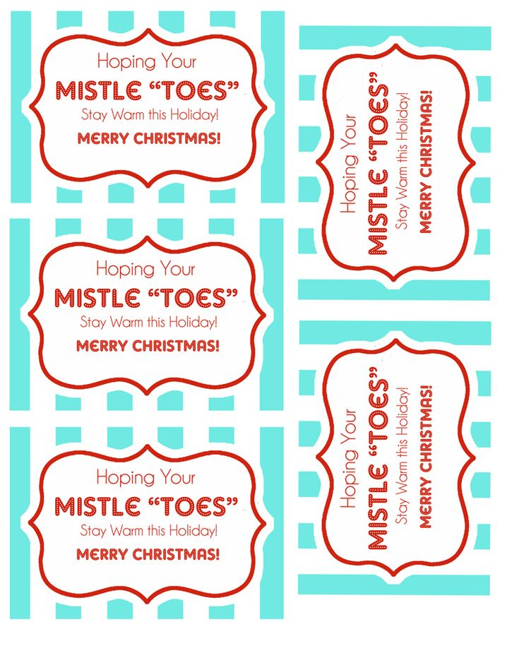 Christmas Socks Gift Holiday Gift Tags Printable Christmas Gift Tags