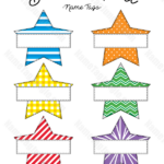 Free Printable Star shaped Name Tags The Template Can Also Be Used For