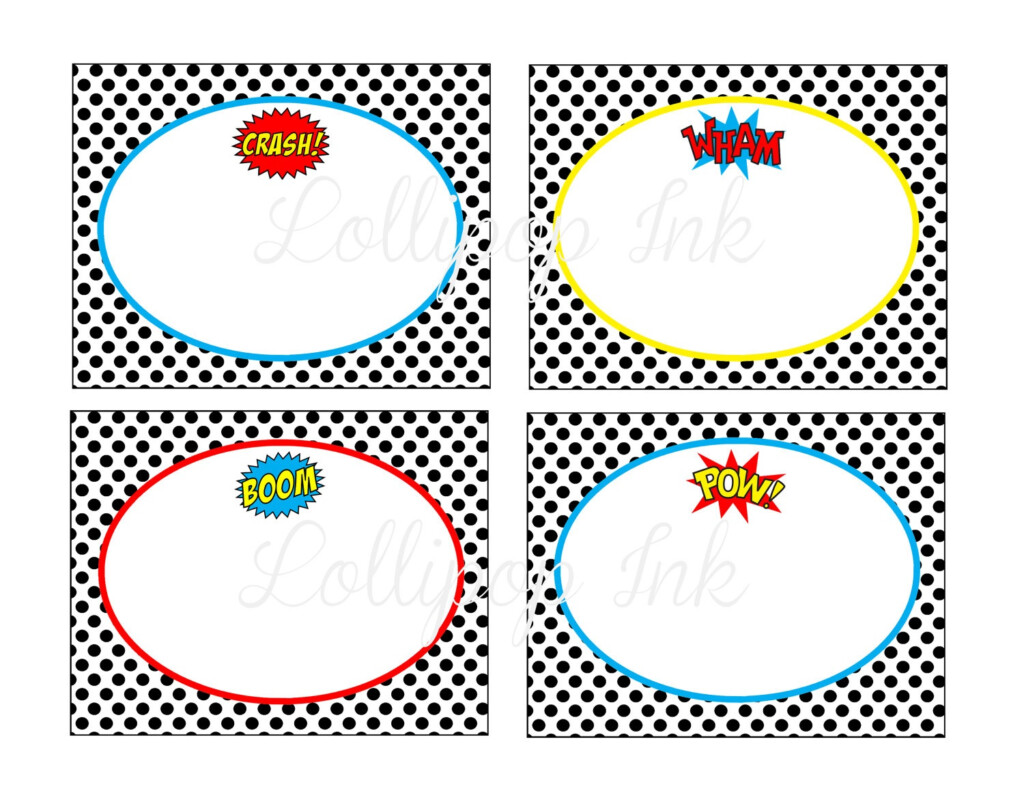 Superhero Name Tags Free Printable Free Printable