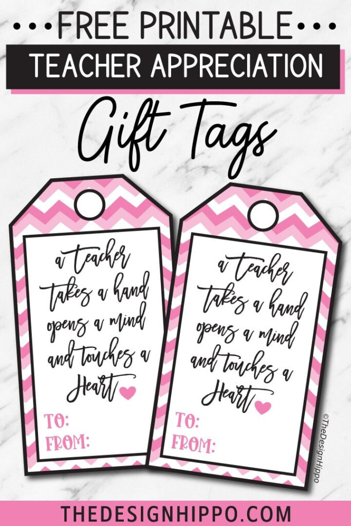 Free Printable Gift Tags For Teacher Appreciation