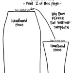 Big Bow Fleece No Sew Ear Warmer Tutorial And Printable Template Six