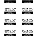 Free Printable Thank You For Your Business Tag Etsy Business