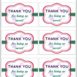 A Sweet And Simple Thank You Gift with FREE Printable Thank You