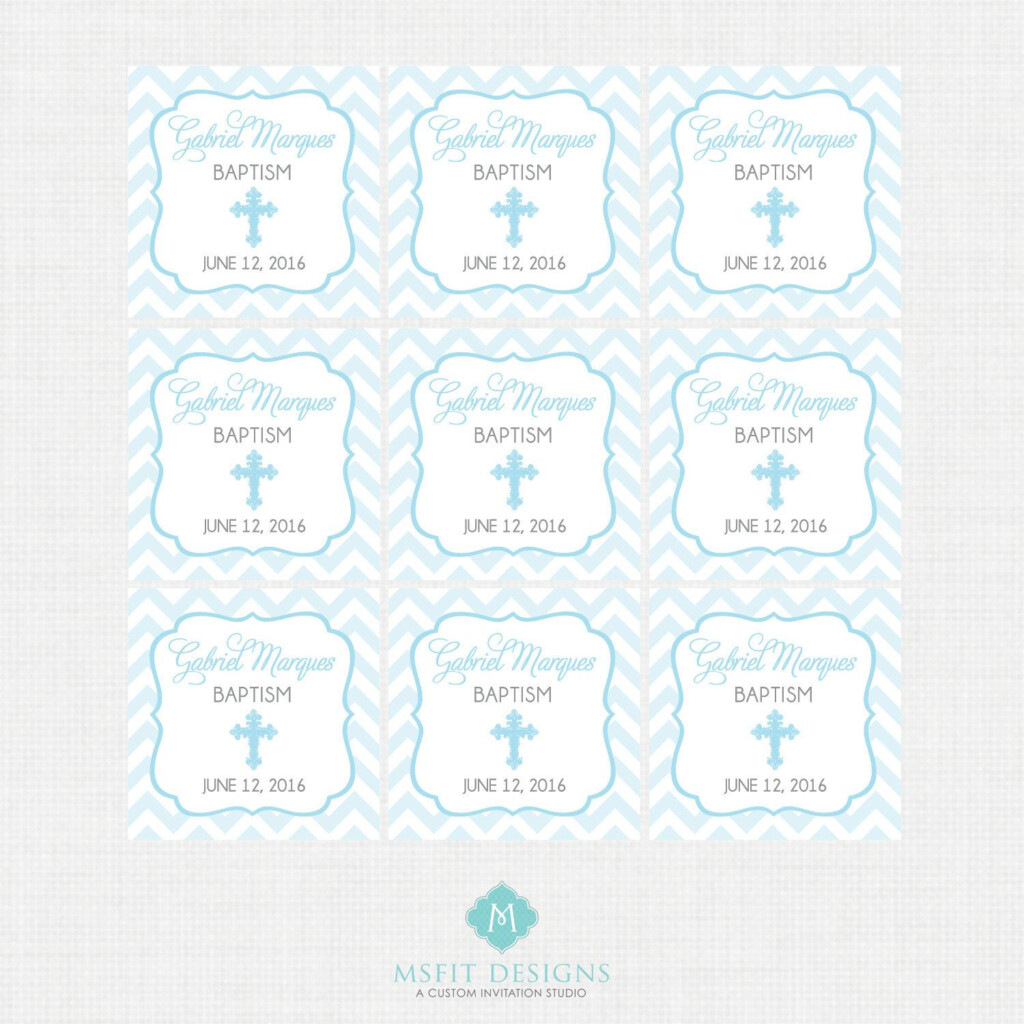 Printable Baptism Favor Tags Favor Tags Thank You Tags 