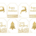 Gold Free Printable Christmas To From Tags Paper Trail Design