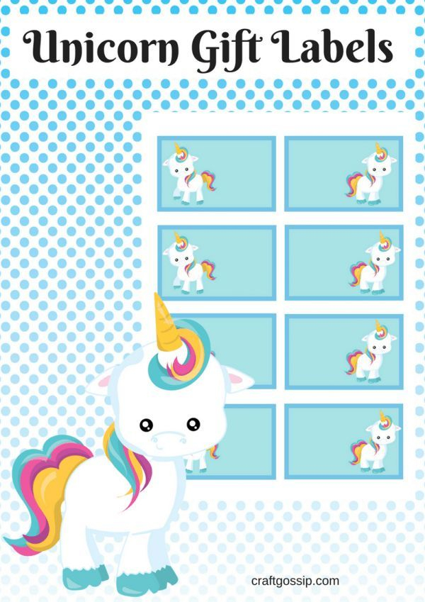 Free Printable Unicorn Party Gift Tag Party Ideas Unicorn Party 
