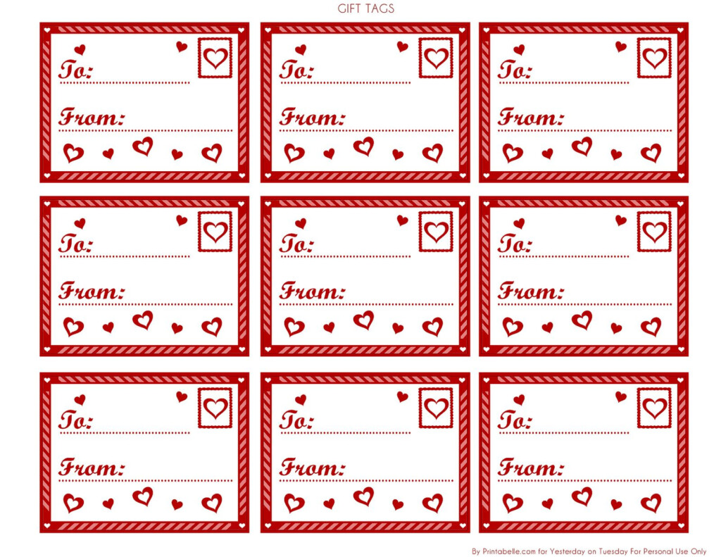 Valentine Gift Tags Gift Tags Printable Valentine Gifts Free 