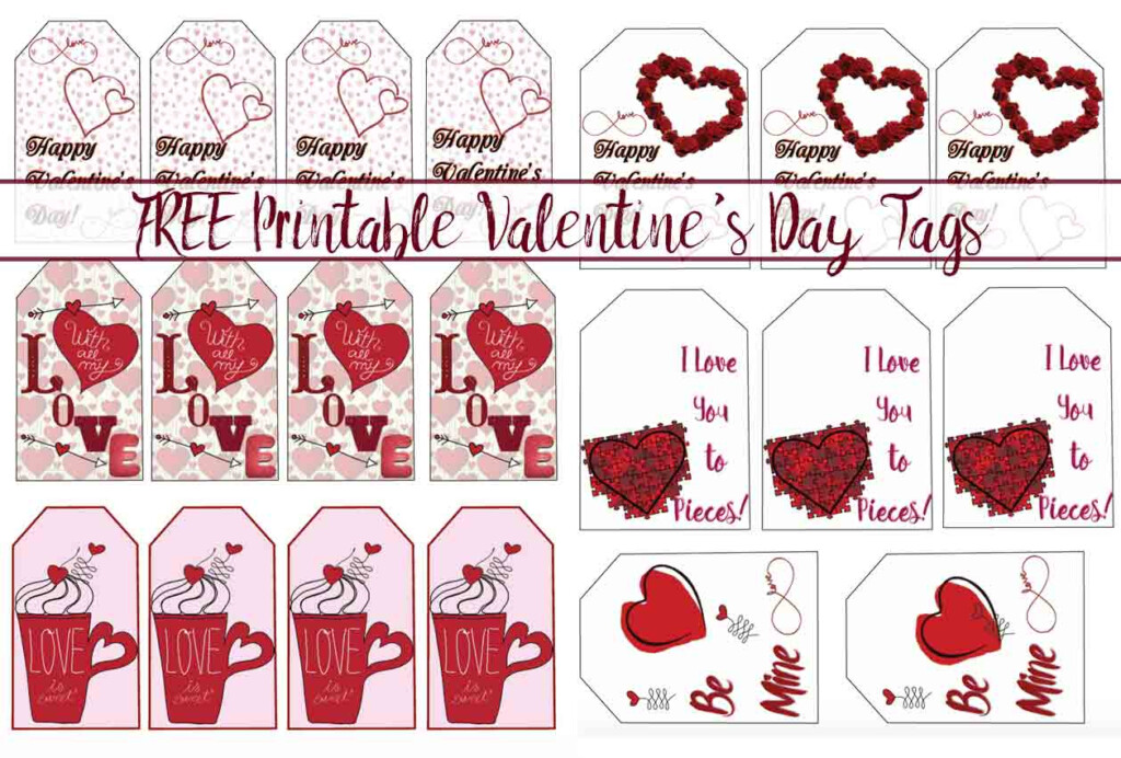 Free Printable Valentine s Day Gift Tags Multiple Designs Sizes