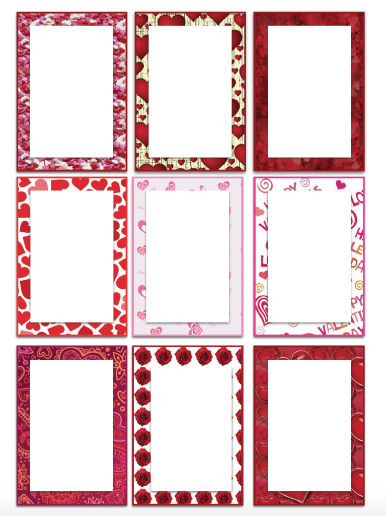 Free Printable Valentine s Day Gift Tags 6 Designs Different Sizes 