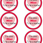 FREE You Were Mint To Be A Teacher Valentine Printables