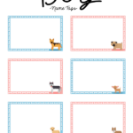 Free Printable Dog Name Tags The Template Can Also Be Used For