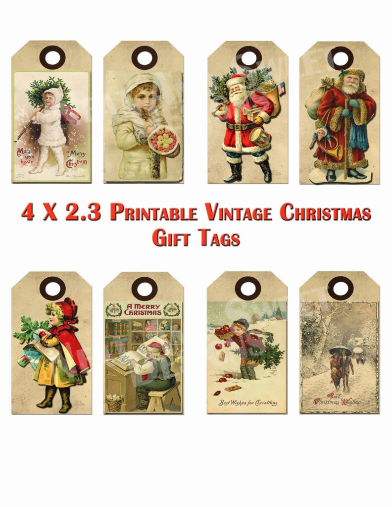 Free Printable Victorian Christmas Tags Festival Collections 