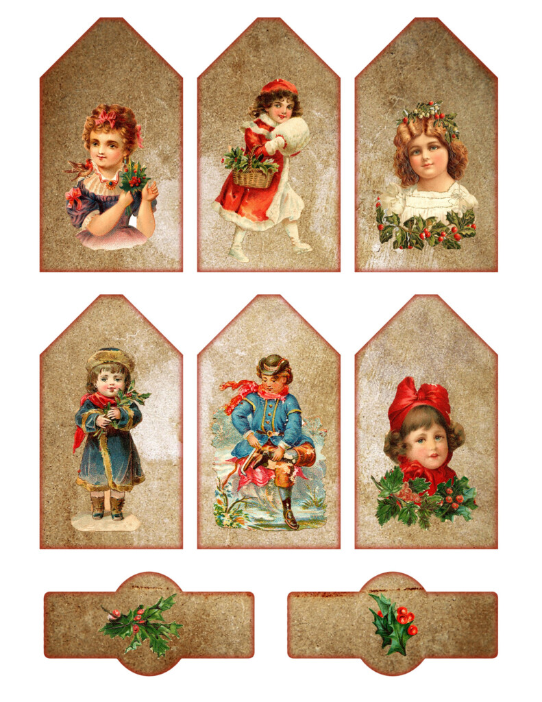 Free Vintage Printable Christmas Gift Tags Vintage Printable 