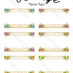 Free Printable Vintage Name Tags The Template Can Also Be Used For