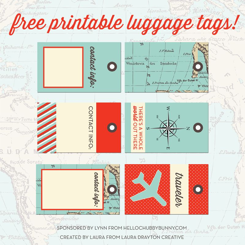 The 25 Best Printable Luggage Tags Ideas On Pinterest Vintage 