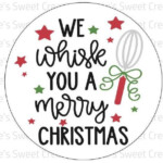 We WHISK You A Merry KISSmas Tag 3x3 Tag 8 5x11 Inch Pdf With 6 Tags