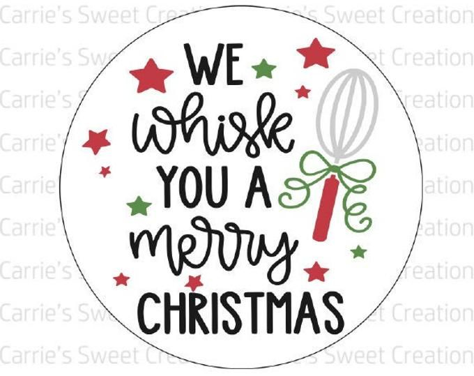 We WHISK You A Merry KISSmas Tag 3x3 Tag 8 5x11 Inch Pdf With 6 Tags 