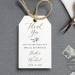 Wedding Favor Tag Template Free Demo Available Printable Etsy