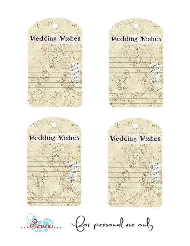  Wedding Wishes Tags Free Printable By Mocha Doodle Designs Free 