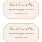 Free Printable Label Templates For Word Free Wine Label Template