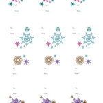 Winter Wonderland Snowflake Holiday Tags Free Printable Diy Christmas