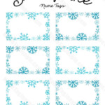 Printable Snowflake Name Tags Download Them At Http nametagjungle