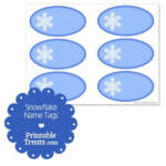 Free Printable Snowflake Name Tags Christmas Tags Printable Name