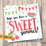 Instant Download Printable Sweet Summer Tags Hope You Have A Sweet