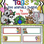 Editable Desk Name Tags Zoo Animals Desk Name Tags Desk Tags