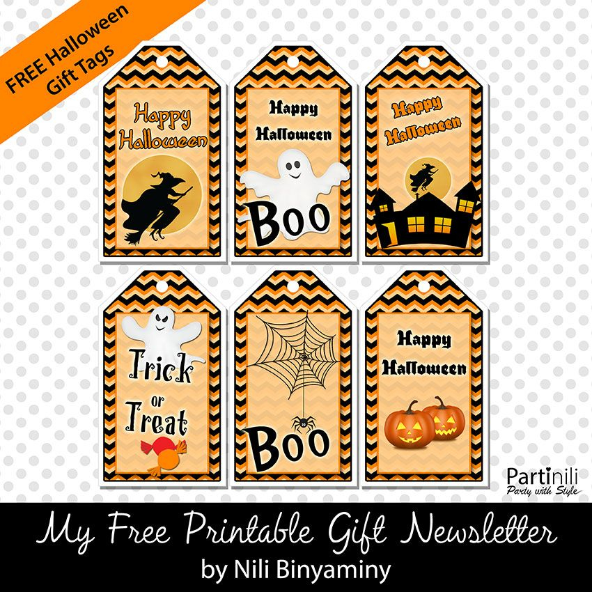 Printable Gift Tags Printable Halloween Tags Halloween Tags Gift 