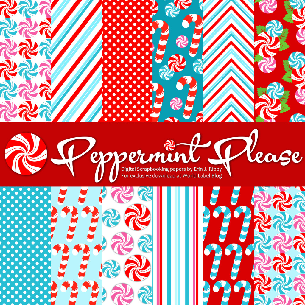 Peppermint Please Christmas Printable Labels Tags Free Printable 