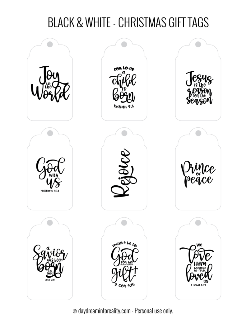 50 Free Printable Christmas Gift Tags Also Blank Templates 