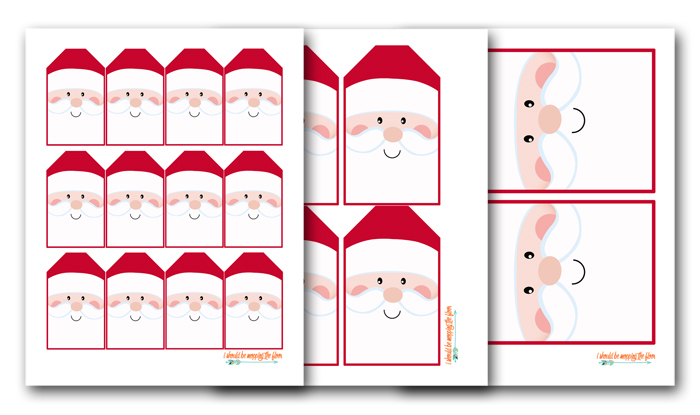 Free Printable Santa Gift Tags I Should Be Mopping The Floor