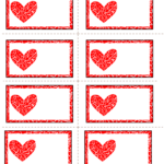 Free Printable Hearts Labels