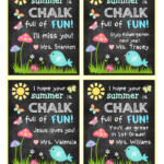 Student Gifts From Teacher Gift Tag Printable Chalk Gift Tag Teacher