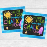 Printable Chalk Summer Tags Hope Your Summer Is Chalk Full Of Etsy