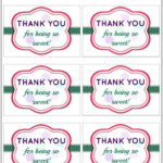 A Sweet And Simple Thank You Gift with FREE Printable Small Thank