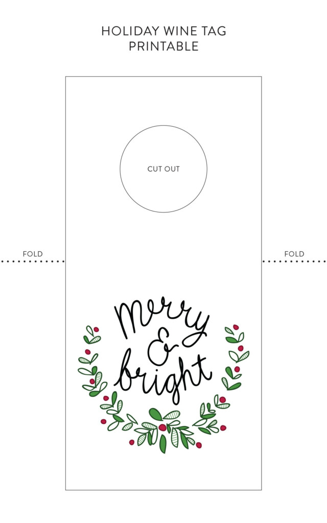 Feel Free To Use This Holiday Wine Tag Printable This Season Wine 